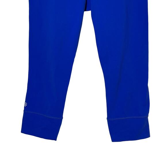 Athleta Relay Capri Leggings Womens Size Small Blue Mid Rise Athleisure Athletic - Picture 4 of 9